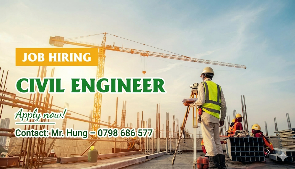 Civil engineer recruitment notice Hoai Dan construction investment and trading